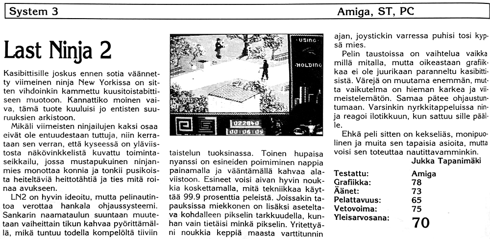 Last Ninja 2